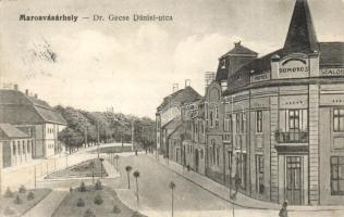 Marosvásárhely, Targu Mures; Dr. Gecse Dániel utca, Domokos Szálloda / street, Hotel Domokos (Rb)