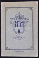 Sopron. Civitas fidelissima. Szerk. Dr. Thirring Gusztáv. Sopron, 1925, Sopronmegyei Kör. 124 p. Számos szövegközti képpel illusztrálva. Kiadói, illusztrált papírkötésben, a gerincén kis hiánnyal.