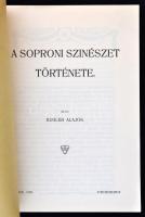 Kugler Alajos: A soproni színészet története. Soproni, 1909, magánkiadás (Petőfi nyomda). 46 p. Kiad...