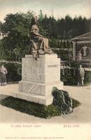 Bártfafürdő, Bardejovské kúpele; Erzsébet királyné szobor, Hajts Kornál felvétele / statue