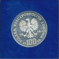 Lengyelország 1975. 100Zl Ag "Ignacy Jan Paderewski" plasztiktokban T:PP Poland 1975. 100 Zlotych Ag "Ignacy Jan Paderewski" in plastic case C:PP