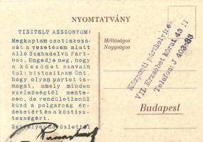 Polgár, védd magad a vörös és fehér bolsevizmus ellen, Szabadelvű párt választási kampány képeslapja...