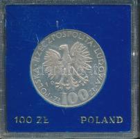 Lengyelország 1974. 100Zl Ag "Maria Curie halálának 40. évfordulója" plasztiktokban T:2(PP) Poland 1974. 100 Zlotych Ag "40th Anniversary - Death of Maria Sklodowska Curie" in plastic case C:XF(PP)