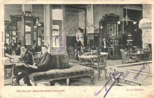 Marosvásárhely, Targu Mures; Korzó kávéház, belső, kiadja Rechnitzer A. / cafe interior (EK)