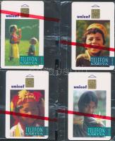 1993 4 db használatlan MATÁV Unicef bontatlan telefonkártya
