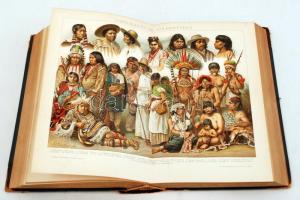 Brockhaus Konversations Lexikon I.-XVI. 14 Auflage Teljes / Complete. Leipzig. 1895. Kiadói félbőr k...