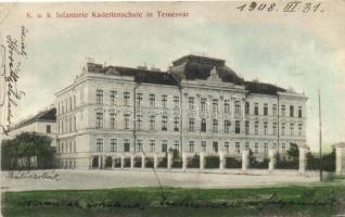 Temesvár, Timisoara; K.u.K. gyalogsági kadétiskola / Austro-Hungarian Army, infantry cadet school (EK)