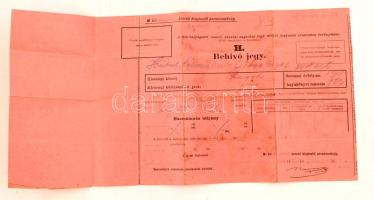 1914 06. 30. Szegedi behívó az I. világháború legelejéről