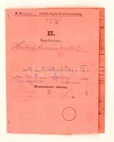 1914 06. 30. Szegedi behívó az I. világháború legelejéről