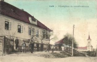 Szék, Sic; Községháza és csendőrlaktanya, csendőrök, kiadja a Kiss Testvérek / town hall, gendarme barracks (fa)