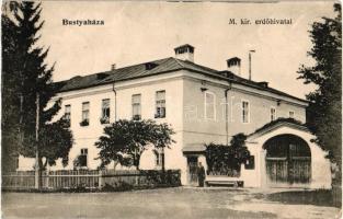 Bustyaháza, Bushtyno; M. kir. erdőhivatal, kiadja Glück Sándor / forestry (ázott / wet damage)