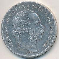 1879KB 1Ft Ag "Ferenc József / Középcímer" T:2-
Adamo M15