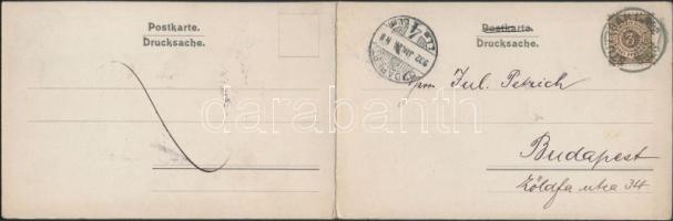 1902 Stuttgart, Der Brand des Kgl. Hoftheaters, Verlag von G. Haufler / Royal Theatre on fire, firef...