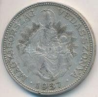 1937. 2P Ag "Madonna" T:2- kis ph.
Adamo P7