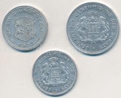 Németország / Weimari Köztársaság 1923. 5/100M Al + 1/10M Al + Schleswig-Holstein 1923. 5M Al szüksé...