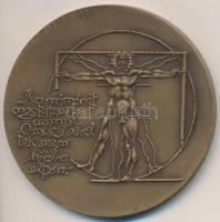 Kiss Nagy András (1930-1997) DN "Korányi Sándor" Br emlékérem kissé sérült ÁPV plasztiktokban ismertető tanúsítvánnyal (60mm) T:1