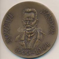 Kiss Nagy András (1930-1997) DN "Korányi Sándor" Br emlékérem kissé sérült ÁPV plasztiktok...