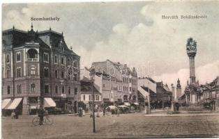 Szombathely, Horváth Boldizsár tér, Szombathely háza, szobor (EK)