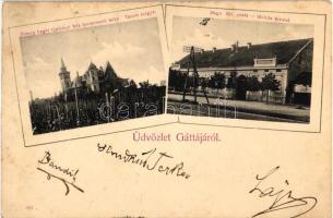 Gátalja, Gáttája, Gataia; Sümeg hegyi Gubányi féle bortermelő telep, Posta és távirda hivatal / vinery, post and telegraph office