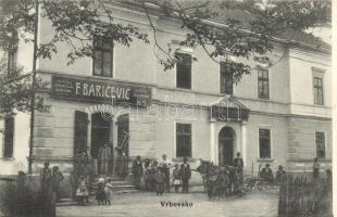 Vrbovsko, F. Baricevic üzlete, Horvát Takarékszövetkezet / shop, Croatian savings bank