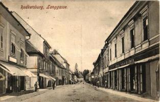 Bad Radkersburg, Regede; Langgasse / main street, shop of Franz Wegschaider (EK)