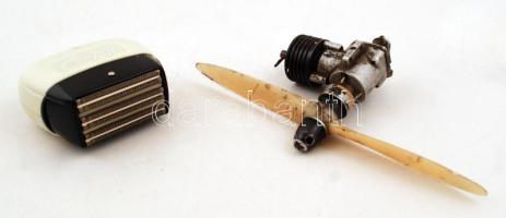 Régi orosz repülőgép modell+ szovjet villanyborotva nem kipróbált állapotban