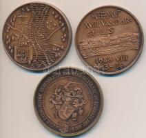 3db klf MÉE emlékérem: Kelemen Kristóf (1922-2001) / Sebestyén Sándor (1949-) 1987. "MÉE XVII. ...