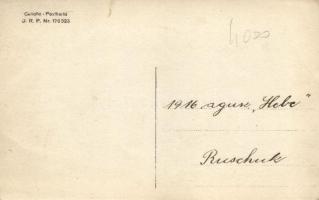 1916 a Hebe gőzhajó a bulgáriai Ruszéban / SS Hebe in Ruse, Bulgaria, photo (kopott sarkak / worn ed...