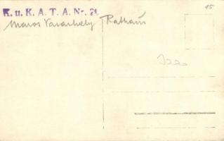 Marosvásárhely, Targu Mures; Városháza, lovaskocsi, K.u.K. pecsételéssel a hátoldalon / town hall, h...