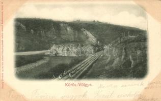 Körös-völgye, vasútvonal, kiadja a Dunky Fivérek cs. és kir. udvari fényképészek műterme / valley, railway (EK)