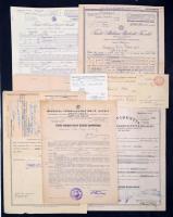 cca 1912-1948 16 db régi vegyes biztosítási kötvény