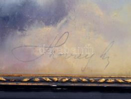 Herczeg jelzéssel: Csikós. Pasztell, papír, üvegezett keretben, 39x48 cm