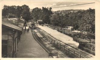 1952 Budapest II. Hűvösvölgy, villamos végállomás (fa)