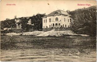 6 db RÉGI magyar városképes lap vegyes minőségben; Balatonaliga, Keszthely, Balatonberény, Badacsony...