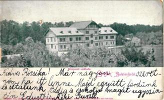 6 db RÉGI magyar városképes lap vegyes minőségben; Balatonaliga, Keszthely, Balatonberény, Badacsony...