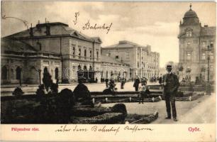 Győr, vasútállomás, Berecz Viktor kiadása