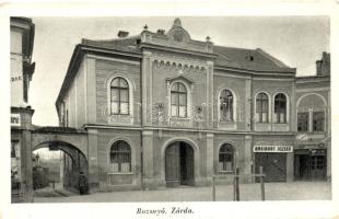 Rozsnyó, Irgalmas Nővérek zárdája; özv. Dr. Mariska Györgyné dohányáruda kiadása / nunnery