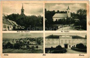 Súr, kastély, Római katolikus és evangélikus templom