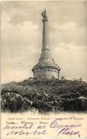 Brassó, Kronstadt, Brasov; Árpád szobor / monument (EK)