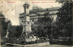 Debrecen, Református Kollégium, Gályarabok szobra, kiadja Thaisz Arthur