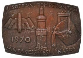 Renner Kálmán (1927-1994) 1970. "III. Soproni Temperöntési és mintakészítési napok 1970" b...