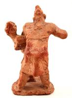 Benczédi Sándor (1912-1997): Házasélet. Égetett agyag, jelzett, apró lepattanással,  m:20 cm