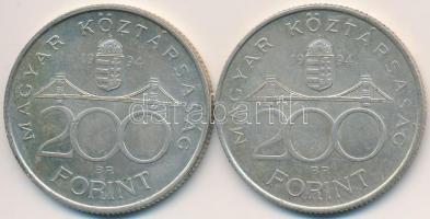 1994. 200Ft Ag "Deák" (2x) T:2,2-