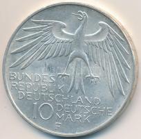 NSZK 1972F 10M Ag "Olimpia-München / Stadion" T:2 FRG 1972F 10 Mark Ag "Olymics Munich / Stadium" C:XF