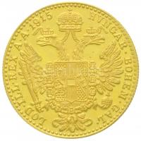 Ausztria 1915. 1D Au "Ferenc József" utánveret (3.51g/0.986) T:2 (P)
Austria 1915. 1 Duca...