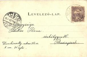 Floral litho greeting card