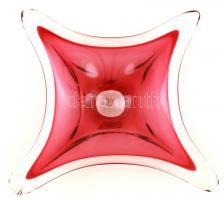 Muránói nagy kínáló, formába öntött, jelzés nélkül, jó állapotban, 54×25 cm