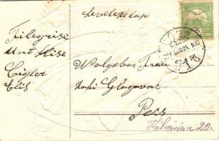 Karácsony / Christmas angel Emb. litho