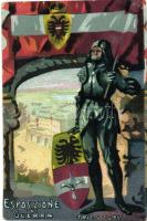 1917 Esposizione di Guerra Trieste / war exposition, art postcard (EB)