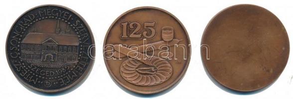 Tóth Sándor (1933-) 1985. "MÉE Szeged / Vedres István" Br emlékérem (42,5mm) + 1992. &quot...